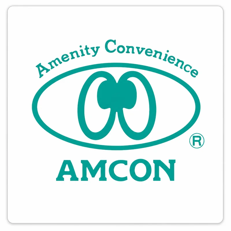 Logo AMCON Amenity Convenience, marca de componentes y soluciones industriales distribuida por Grupo Amarel