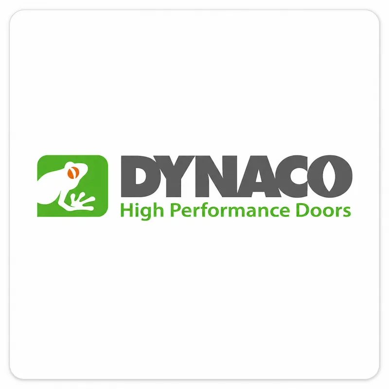 Dynaco High Performance Doors, marca especializada en puertas rápidas industriales suministrada por Grupo Amarel
