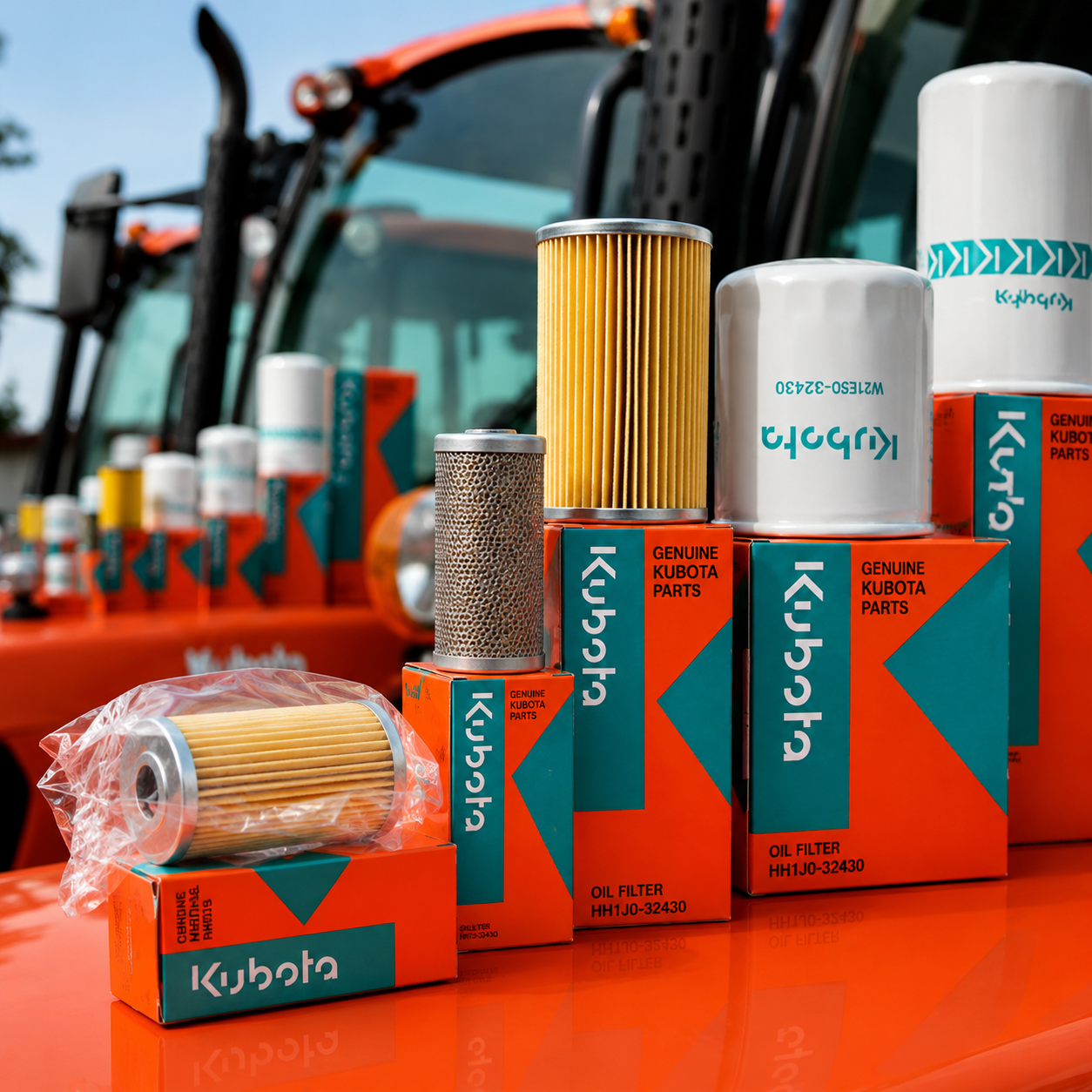 Filtros y repuestos Kubota para mantenimiento de maquinaria, motores y equipos industriales gestionados por Grupo Amarel